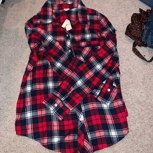 NWT Aerie flannel “sleep” shirt